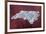 North Carolina License Plate Map-Design Turnpike-Framed Giclee Print