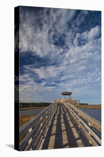 North Carolina, Outer Banks National Seashore, Bodie Island, Boardwalk-Walter Bibikow-Stretched Canvas