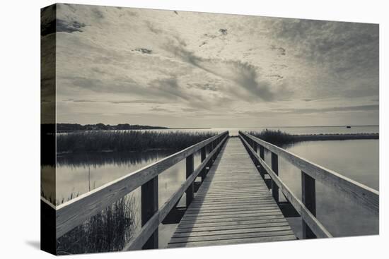 North Carolina, Outer Banks National Seashore, Corolla,Boardwalk-Walter Bibikow-Stretched Canvas