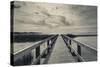 North Carolina, Outer Banks National Seashore, Corolla,Boardwalk-Walter Bibikow-Stretched Canvas