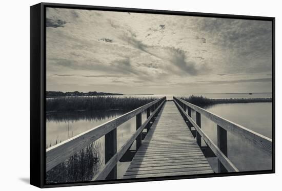 North Carolina, Outer Banks National Seashore, Corolla,Boardwalk-Walter Bibikow-Framed Stretched Canvas