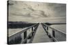 North Carolina, Outer Banks National Seashore, Corolla,Boardwalk-Walter Bibikow-Stretched Canvas