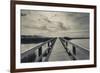 North Carolina, Outer Banks National Seashore, Corolla,Boardwalk-Walter Bibikow-Framed Photographic Print