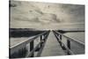 North Carolina, Outer Banks National Seashore, Corolla,Boardwalk-Walter Bibikow-Stretched Canvas