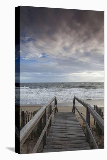 North Carolina, Outer Banks National Seashore, Kitty Hawk, Waterfront-Walter Bibikow-Stretched Canvas