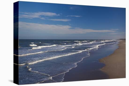 North Carolina, Outer Banks National Seashore, Nags Head Beach View-Walter Bibikow-Stretched Canvas