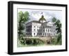 North Carolina State Capitol at Raleigh in the 1850s-null-Framed Giclee Print