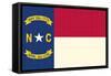 North Carolina State Flag-Lantern Press-Framed Stretched Canvas