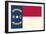 North Carolina State Flag-Lantern Press-Framed Art Print