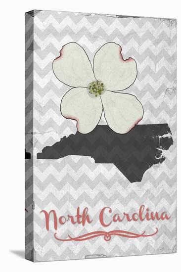 North Carolina - State Flower - Dogwood-Lantern Press-Stretched Canvas