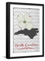 North Carolina - State Flower - Dogwood-Lantern Press-Framed Art Print