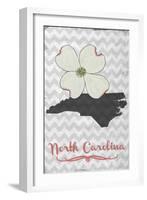 North Carolina - State Flower - Dogwood-Lantern Press-Framed Art Print