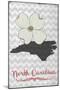 North Carolina - State Flower - Dogwood-Lantern Press-Mounted Art Print