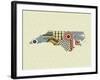 North Carolina State Map-Lanre Adefioye-Framed Giclee Print