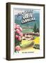 North Carolina Travel Poster-null-Framed Art Print