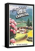 North Carolina Travel Poster-null-Framed Stretched Canvas