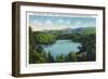 North Carolina - View of Lake Santeetlah Adjoining the Great Smoky Mts. Nat'l Park, c.1936-Lantern Press-Framed Art Print