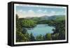 North Carolina - View of Lake Santeetlah Adjoining the Great Smoky Mts. Nat'l Park, c.1936-Lantern Press-Framed Stretched Canvas