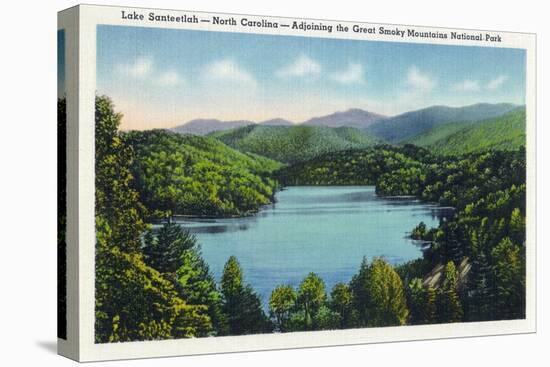 North Carolina - View of Lake Santeetlah Adjoining the Great Smoky Mts. Nat'l Park, c.1936-Lantern Press-Stretched Canvas