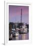 North Carolina, Wilmington, River Boats on the Cape Fear River, Dusk-Walter Bibikow-Framed Photographic Print