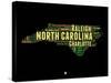 North Carolina Word Cloud 1-NaxArt-Stretched Canvas
