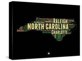 North Carolina Word Cloud 1-NaxArt-Stretched Canvas