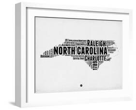 North Carolina Word Cloud 2-NaxArt-Framed Art Print