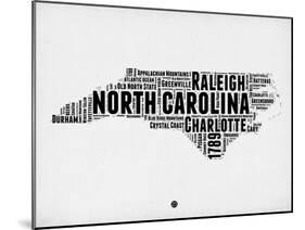 North Carolina Word Cloud 2-NaxArt-Mounted Art Print