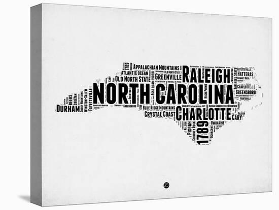 North Carolina Word Cloud 2-NaxArt-Stretched Canvas