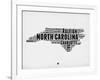 North Carolina Word Cloud 2-NaxArt-Framed Art Print