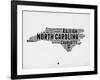 North Carolina Word Cloud 2-NaxArt-Framed Art Print