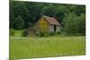 North Cascades Barn-George Johnson-Mounted Premium Photographic Print