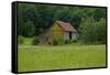 North Cascades Barn-George Johnson-Framed Stretched Canvas