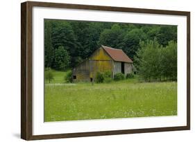 North Cascades Barn-George Johnson-Framed Photographic Print