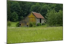 North Cascades Barn-George Johnson-Mounted Photographic Print