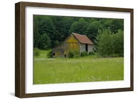 North Cascades Barn-George Johnson-Framed Photographic Print