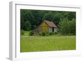 North Cascades Barn-George Johnson-Framed Photographic Print