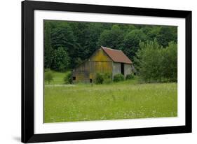 North Cascades Barn-George Johnson-Framed Photographic Print