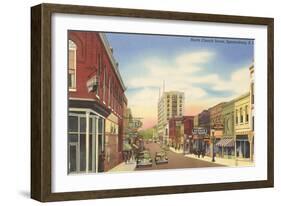 North Church Street, Spartanburg, South Carolina-null-Framed Art Print