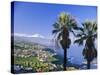 North Coast and Mount Teide, Tenerife, Canary Islands, Spain-John Miller-Stretched Canvas