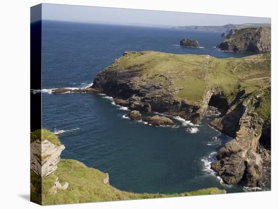 North Coast at Tintagel, Cornwall, England, United Kingdom, Europe-Rolf Richardson-Stretched Canvas