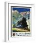 North Coast Limited in the Montana Rockies Poster-Gustav Krollmann-Framed Giclee Print