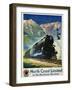 North Coast Limited in the Montana Rockies Poster-Gustav Krollmann-Framed Giclee Print