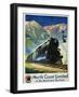 North Coast Limited in the Montana Rockies Poster-Gustav Krollmann-Framed Giclee Print