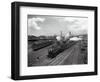 North Coast Limited Leaving Yard, Seattle, 1930-Asahel Curtis-Framed Giclee Print