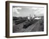 North Coast Limited Leaving Yard, Seattle, 1930-Asahel Curtis-Framed Giclee Print