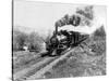 North Coast Limited Railway Train near Tillimook, OR Photograph - Oregon Coast, OR-Lantern Press-Stretched Canvas