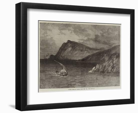 North Coast of Crete, from the Sea-null-Framed Premium Giclee Print