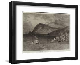 North Coast of Crete, from the Sea-null-Framed Premium Giclee Print