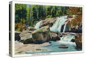 North Conway, New Hampshire - View of Diana's Bath-Lantern Press-Stretched Canvas